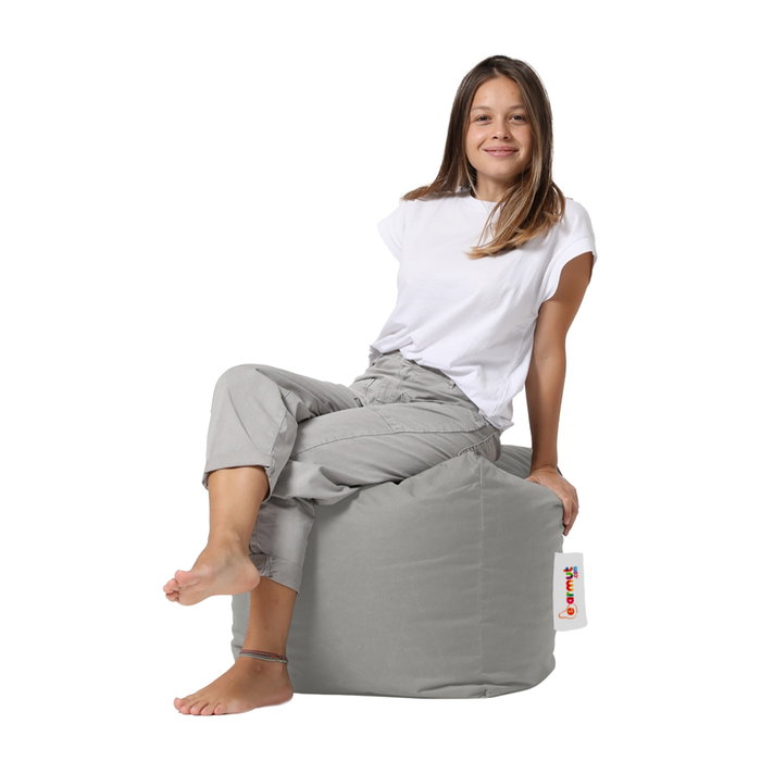 Atelier Del Sofa Square Pouf - Fume